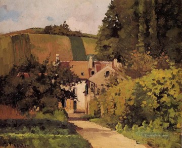  Village Art - village church Camille Pissarro